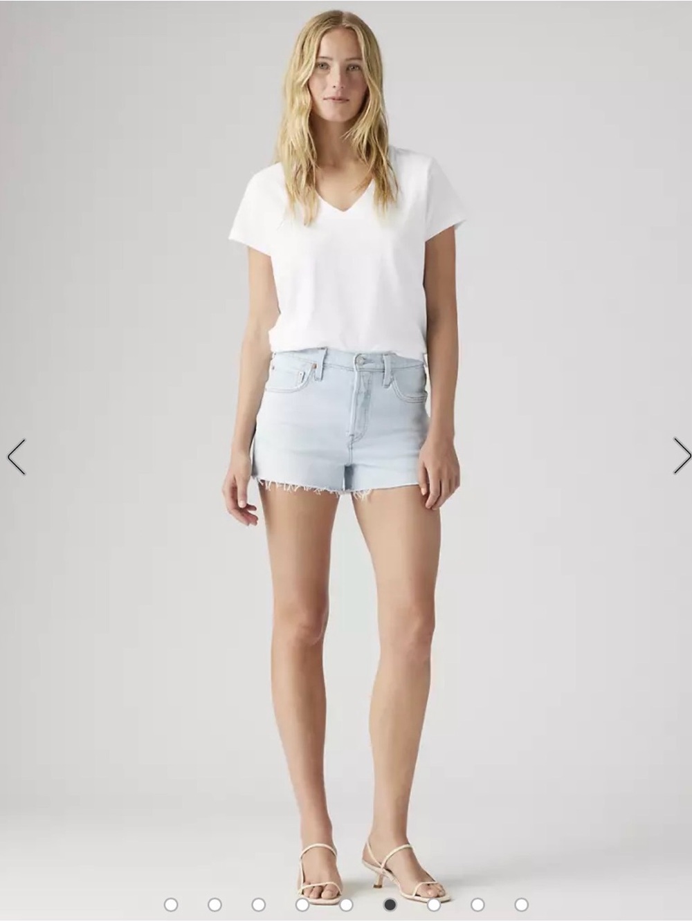 NWOT Levi’s 501 Original Fit High Rise Shorts Light Wash